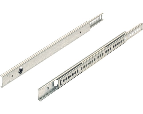 Glisiere tip șină cu bile Hettich KA270 345-550 mm, max. 12kg, oțel zincat, 1 pereche