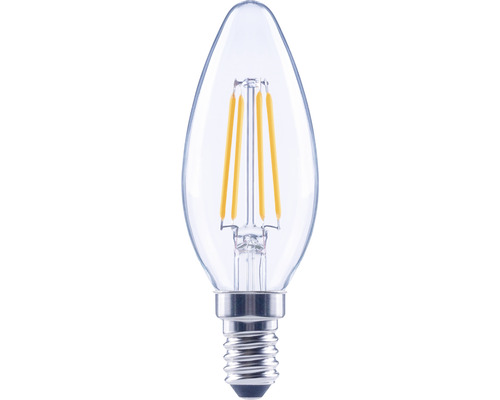 Bec LED variabil Flair E14 4W 470 lumeni, glob clar lumânare, lumină caldă