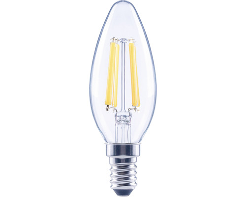 Bec LED variabil Flair E14 5,5W 806 lumeni, glob clar lumânare, lumină caldă