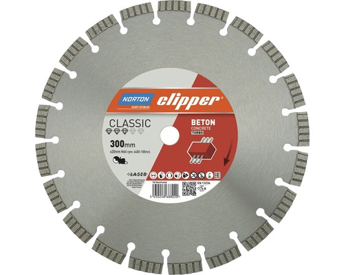 Disc diamantat pentru beton Norton Clipper Ø125x22,23mm | HORNBACH
