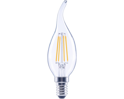 Bec LED variabil Flair E14 4W 470 lumeni, glob clar lumânare decorativă, lumină caldă