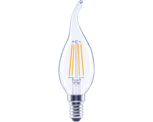 Bec LED variabil Flair E14 4W 470 lumeni, glob clar lumânare decorativă, lumină caldă Bec LED în formă de picătură cu dulie E14