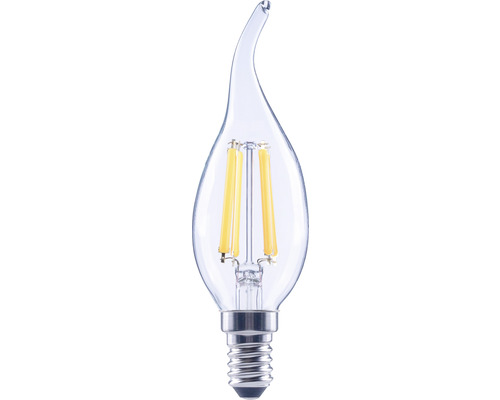 Bec LED variabil Flair E14 5,5W 806 lumeni, glob clar lumânare decorativă, lumină caldă Bec LED în formă de picătură cu soclu E14