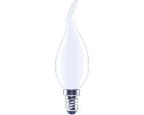 Bec LED variabil Flair E14 6W 806 lumeni, glob mat lumânare decorativă, lumină caldă Bec tip lumânare cu soclu E14 și formă curbată