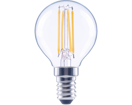 Bec LED variabil Flair E14 4W 470 lumeni, glob clar G45, lumină caldă Bec LED sferic cu filet E14