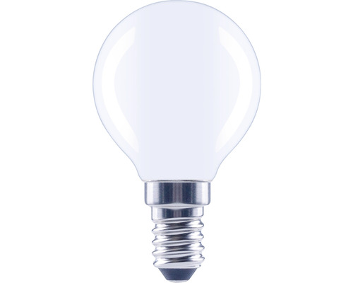 Bec LED variabil Flair E14 4W 470 lumeni, glob mat G45, lumină caldă Bec tip picătură E14