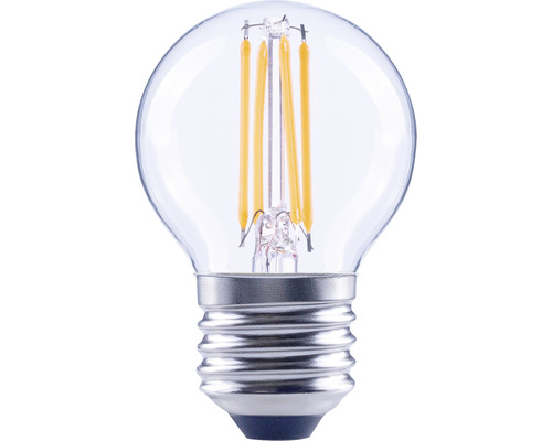 Bec LED variabil Flair E27 2,2W 250 lumeni, glob clar G45, lumină caldă Bec LED transparent cu soclu E27