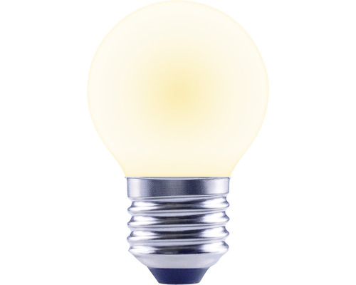 Un singur bec LED cu abajur rotund.