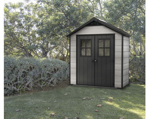 Șopron de grădină cu ușă dublă în grădină