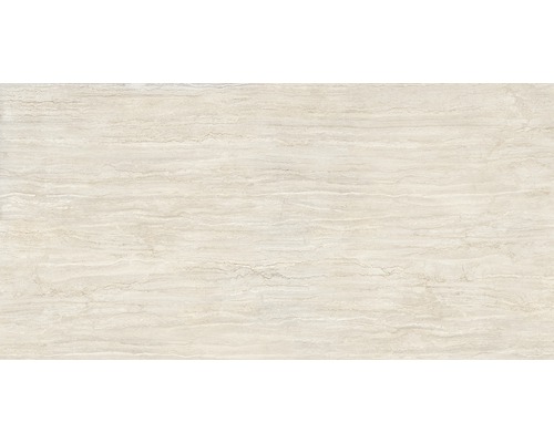 Gresie / Faianță porțelanată glazurată Travertine Crema High Gloss 80x160 cm-0