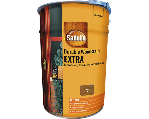 Lazură pentru lemn Sadolin Extra nuc 19 l | HORNBACH