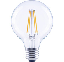 Bec LED variabil Flair E27 7W 806 lumeni, glob clar G80, lumină caldă