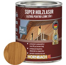 Lazură pentru lemn 3 în 1 Super Holzlasur teak 0,75 l-thumb-0