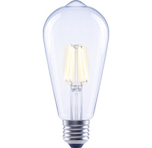 Bec LED variabil Flair E27 4W 470 lumeni, glob pară ST64, lumină caldă