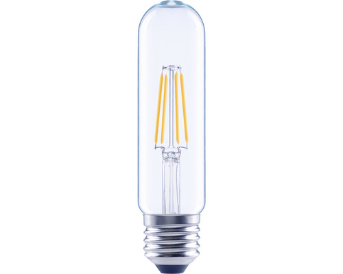 Bec LED variabil Flair E27 4W 470 lumeni, glob cilindru T32, lumină caldă Bec tubular transparent cu filament LED