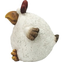 Figurină decorativă cocoș 27x26x30 cm alb-thumb-3