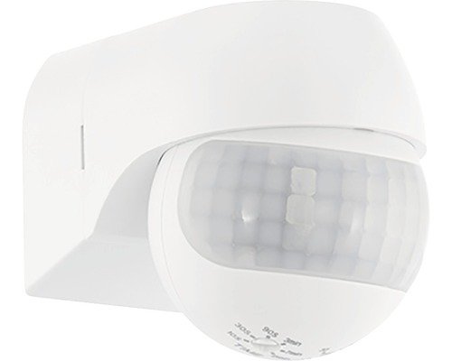 Senzor de mișcare Eglo Detect Me 180° max. 800W, pentru exterior IP44, alb Senzor de mișcare alb pentru montare pe perete