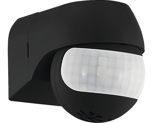 Senzor de mișcare Eglo Detect Me 180° max. 800W, pentru exterior IP44, negru Detector de mișcare negru pentru exterior