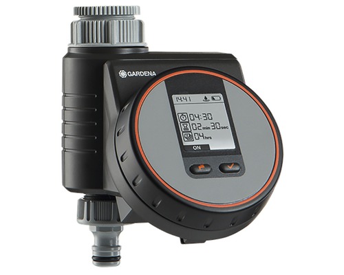 Unitate de control al udării Gardena cu afișaj digital pentru irigarea grădinii