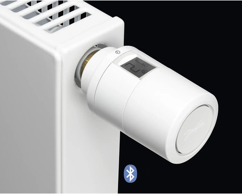 Robinet termostatic cu afișaj digital și funcție Bluetooth pe calorifer