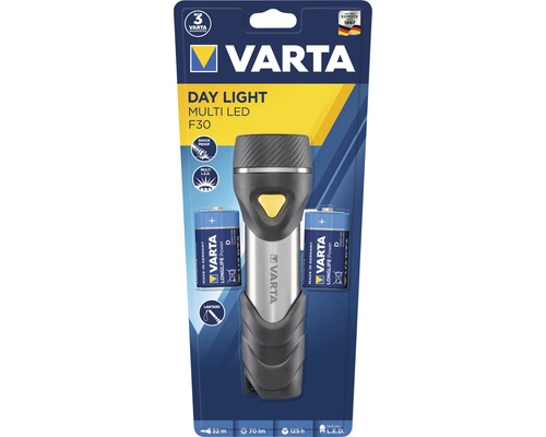 Lanterna Varta Day Light Multi LED F30 cu baterii în ambalaj