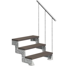 Scară cu trei trepte și balustradă