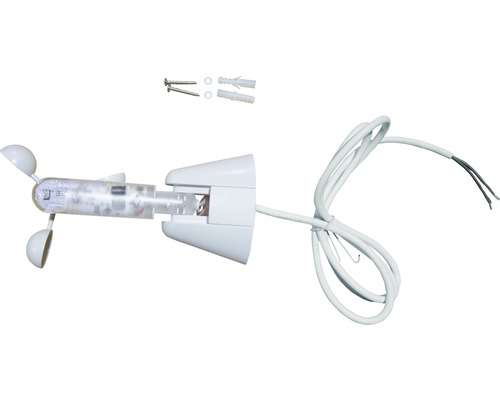 Senzor de vânt cu material de fixare pentru măsurarea vântului