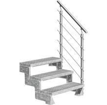 Scară exterioară cu trei trepte și balustradă