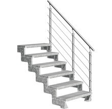 Scară exterioară din oțel galvanizat cu balustradă
