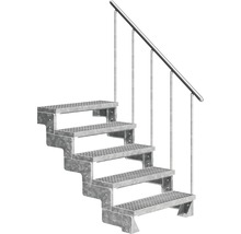 Scară metalică cu balustradă