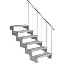 Scară din oțel cu balustradă pentru exterior