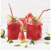 Tablou sticlă Watermelon Smoothie I 20x20 cm