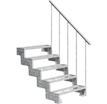 Scară metalică cu balustradă