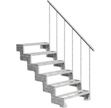 Scară exterioară metalică cu balustradă
