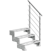 Scară cu balustradă metalică