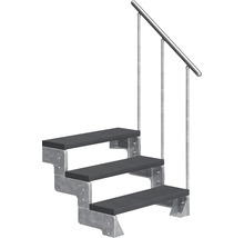 Scară cu trei trepte și balustradă