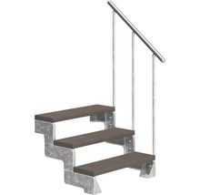 Scară cu trei trepte și balustradă