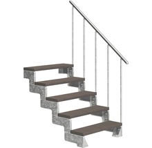Scară cu balustradă și trepte