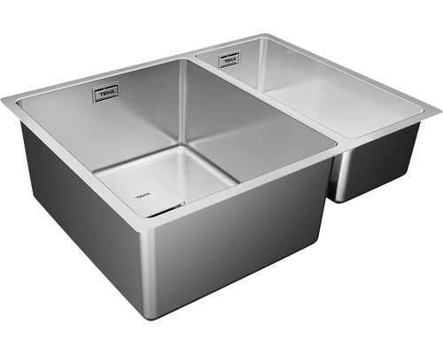 Chiuvetă din oțel inoxidabil cu două cuve