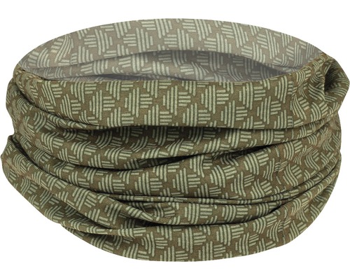 Bandană de protecție multifuncțională Hammer Workwear din poliester verde/kaki Fular tubular cu model geometric