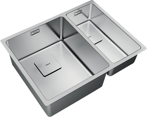 Chiuvetă din oțel inoxidabil cu două cuve