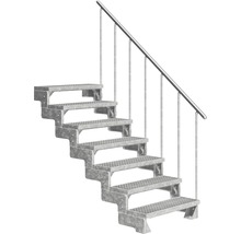 Scară exterioară metalică cu balustradă