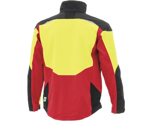 Vedere din spate a unei jachete de lucru cu mâneci lungi și guler ridicat