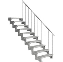 Scară exterioară din metal cu balustradă