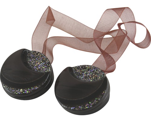 Două bride decorative pentru perdele cu bandă decorativă