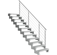 Scară metalică cu balustradă