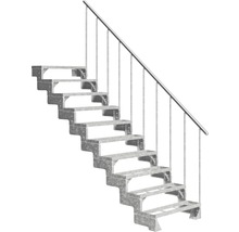 Scară din oțel cu balustradă pentru exterior