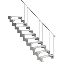 Scară dreaptă metalică cu balustradă pentru exterior