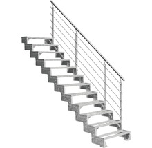 Scară metalică cu balustradă