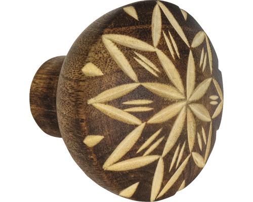 Buton pentru mobilă Ø40mm, lemn nuc